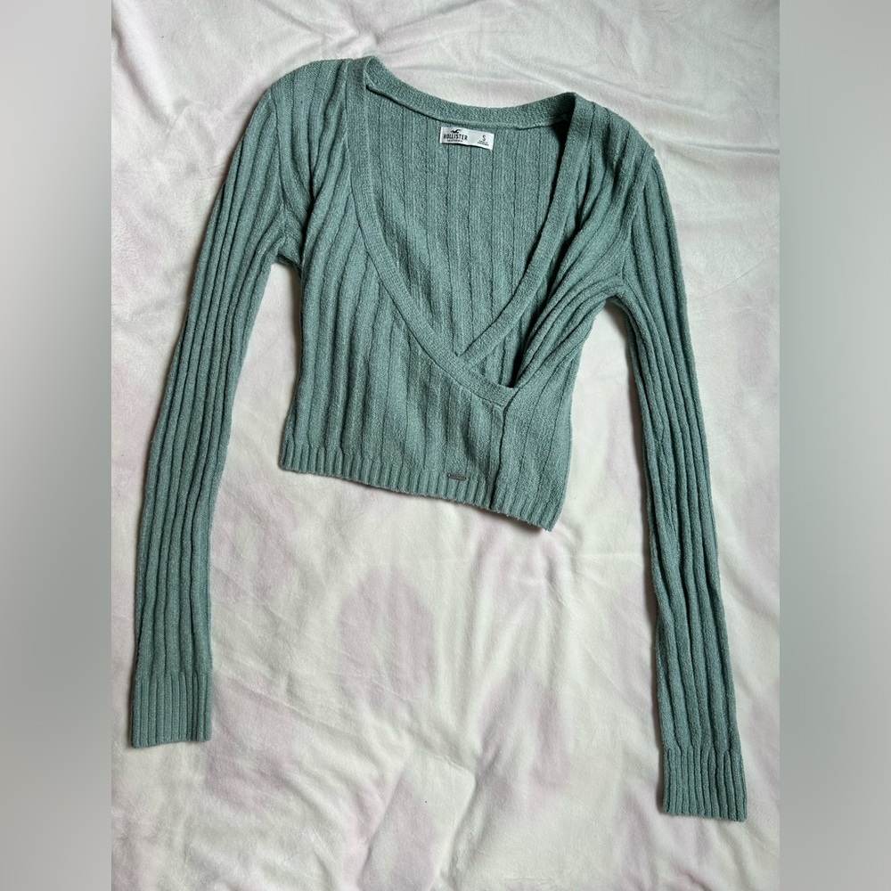 Hollister Sea Foam Knit Sweater